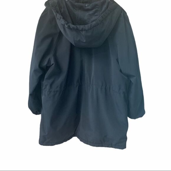 Liz Claiborne Black Heavy Cinch Winter Jacket Size Large - Picture 12 of 16